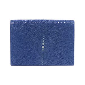 porte carte galuchat couleur saphir aknas