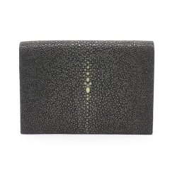 porte carte galuchat steel aknas han003 0