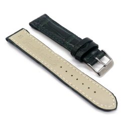 bracelet montre crocodile alligator vert bouteille 2