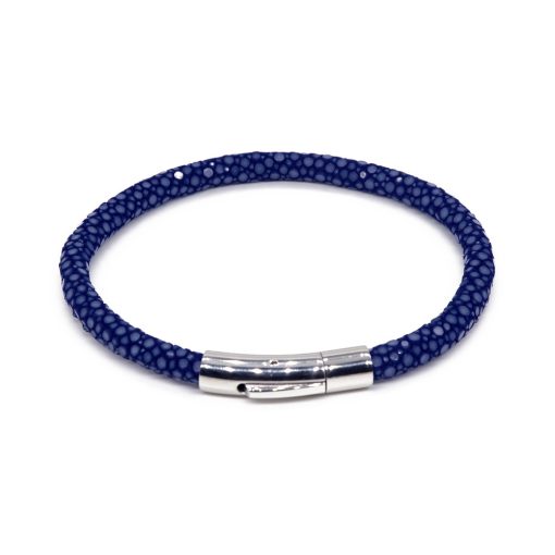 bracelet jonc galuchat navy mdg 1