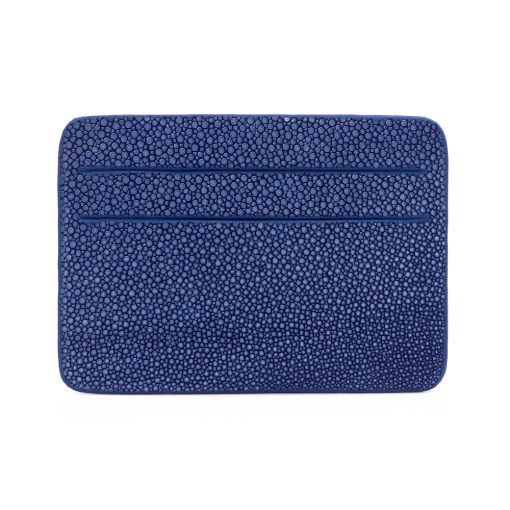 porte cartes galuchat mdg bleu jean