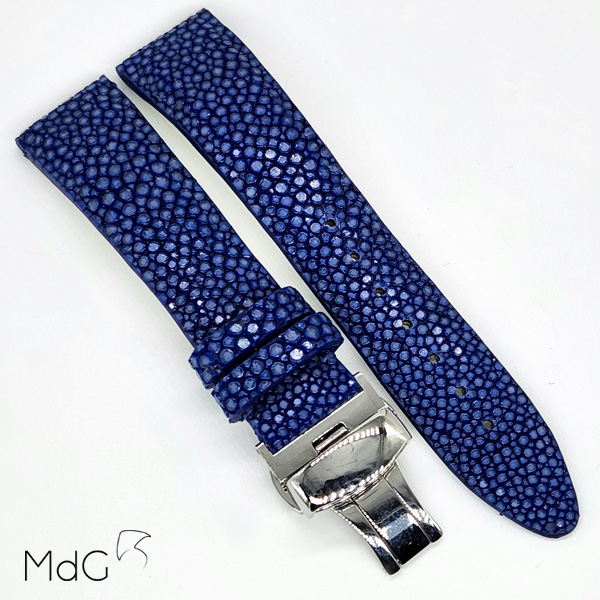 bracelet montre galuchat boucle deployante coupe franche mdg