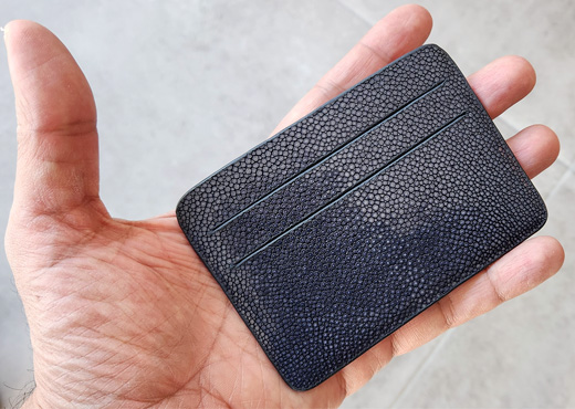 Porte cartes format compact couleur navy 5 porte cartes galuchat mdg navy 2023b