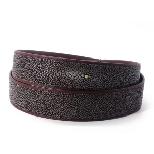 ceinture galuchat poli auto marron mdg 2