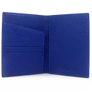 Porte passeport galuchat bleu saphir mdg 4