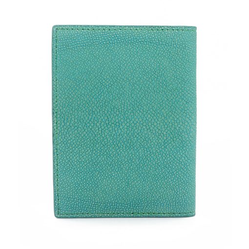 Passport holder in opaline green stingray - Image 4