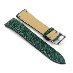 bracelet montre galuchat mdg vert imperial 2