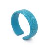 manchette 20mm galuchat couleur turquoise