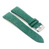 bracelet montre galuchat mdg vert emeraude