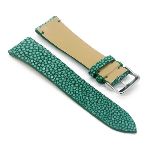 bracelet montre galuchat mdg vert emeraude 2