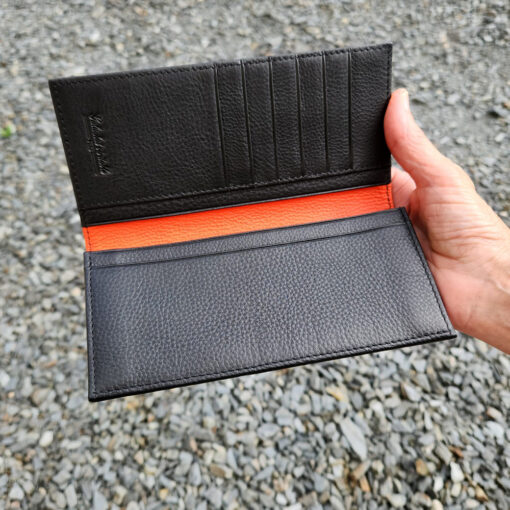 portefeuille long mdg galuchat noir 3