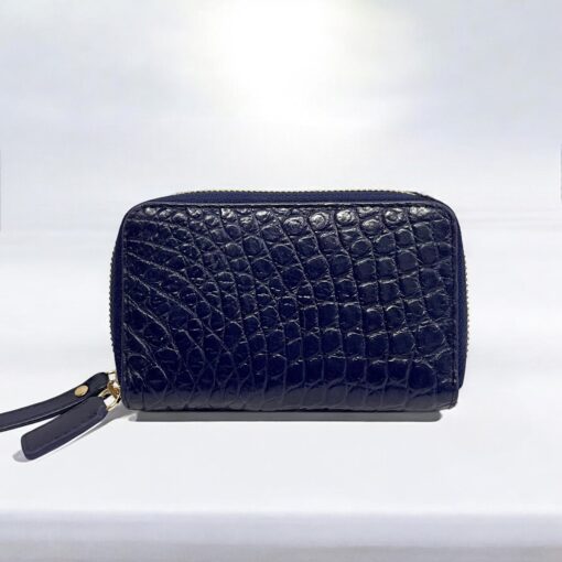Mini Sac Crocodile avec Fermeture Éclair Double et 4Poignée